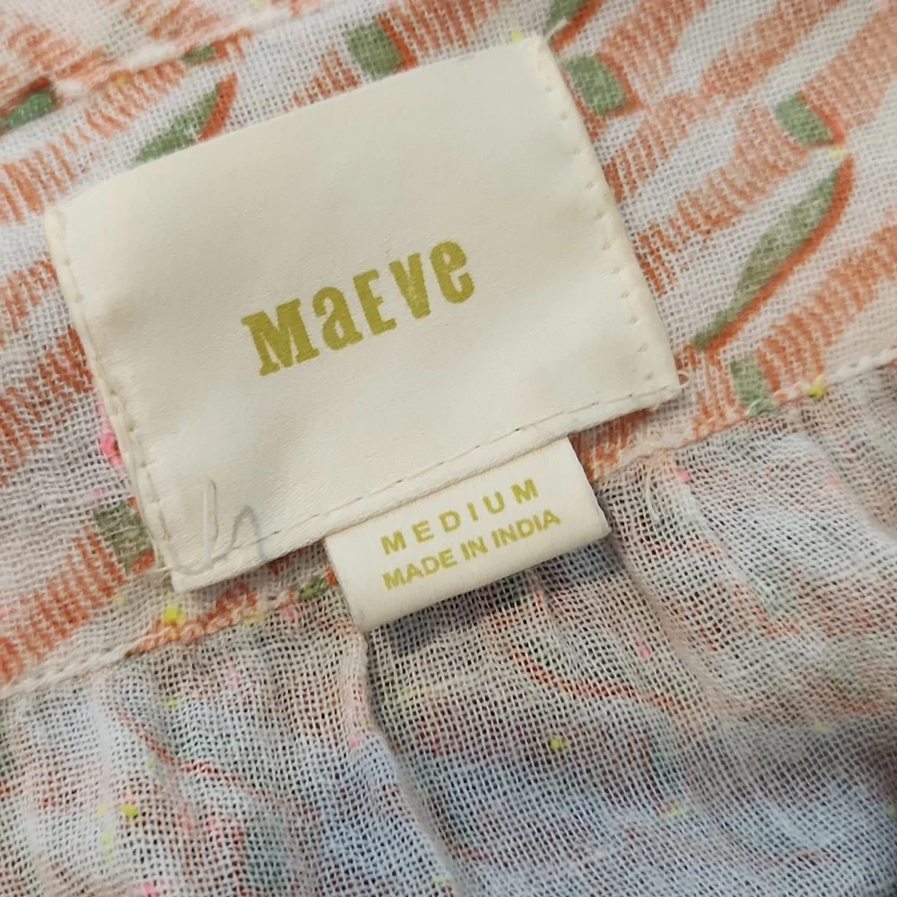Maeve Lena Yarn Dyed Tunic Size Medium - Picture 12 of 15